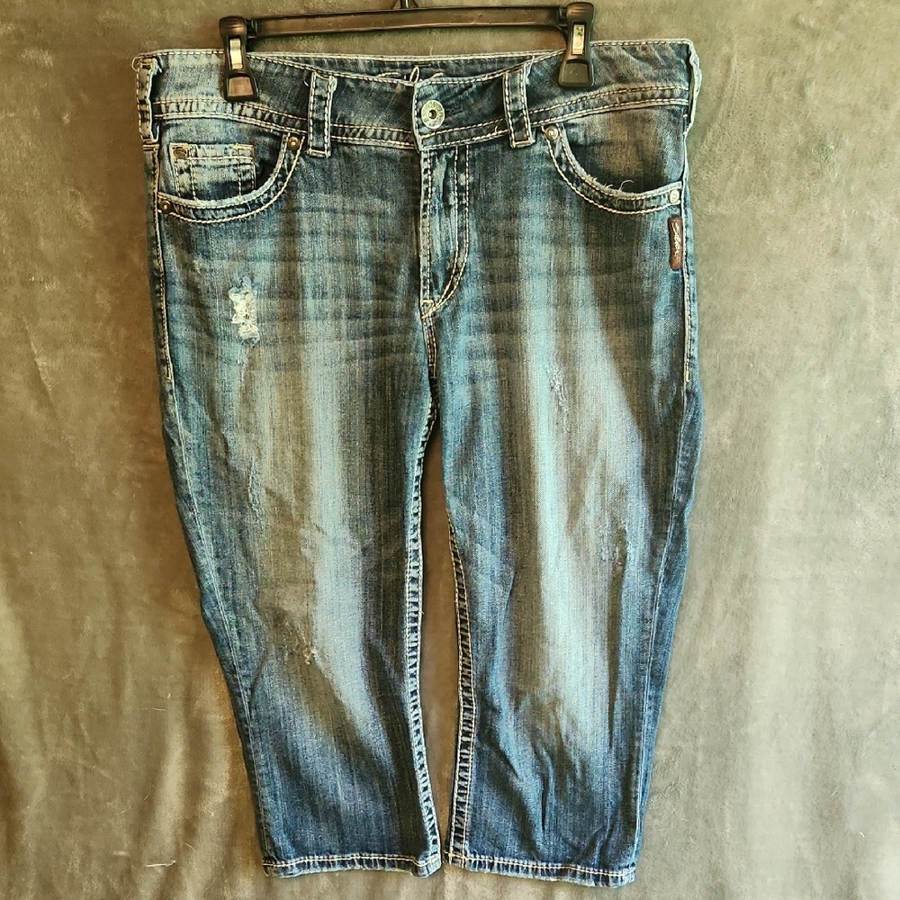 Silver Jeans Suki Surplus Capri W34